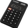 Калькулятор карманный NO NAME CT-210N, 8-разрядный, питание: батарея, 120*70*20 мм, черный